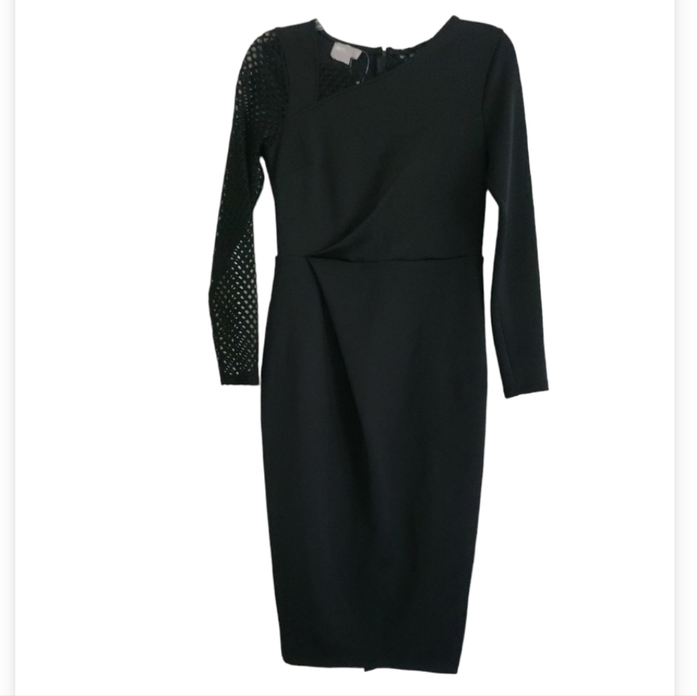 ASOS BLACK BODYCON LONGSLEEVE DRESS NWT SIZE 4